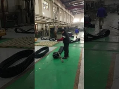 Yanmar Bagger Gummi-Spuren 55 Links für B50.2b / Vio45 400 X 75.5 X 74mm