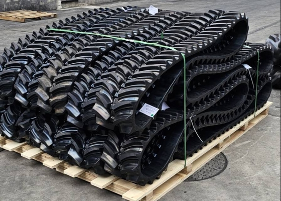 Gummibahn H280X72X47 mit 40 mm hohem Muster für Gradiermaschinen oder Rasenmäher
