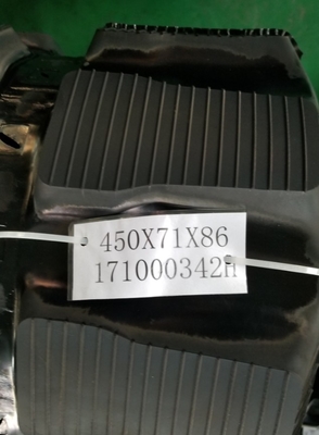 450x71x86 308BSR Bagger Gummibahn Gesamtlänge 71x86 6106mm