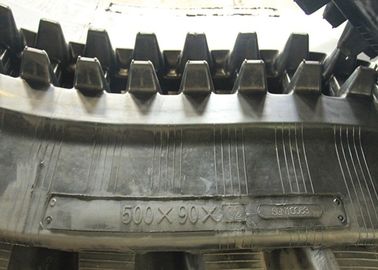 Fahrgestell-Gummi-Bahnen 232kg Yanmar werfen große 90 Millimeter herein schwarze Farbe