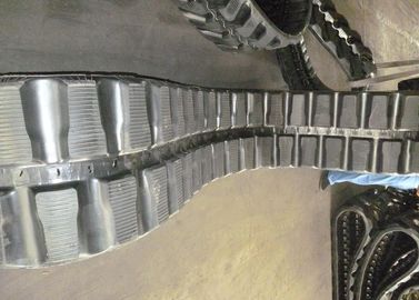88 Neigung der Verbindungs-Bagger-Gummi-Bahn-450mm weit 71mm mit Block-Ansatz-Muster