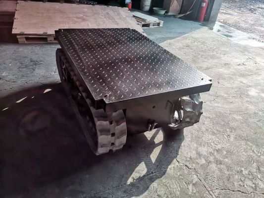 Technik Maschinerie-des kleinen Gummibahn-Fahrgestells mit der Plattform, die 300kg lädt
