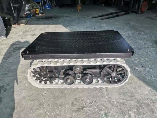 Technik Maschinerie-des kleinen Gummibahn-Fahrgestells mit der Plattform, die 300kg lädt