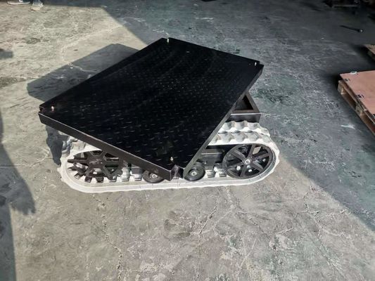 Technik Maschinerie-des kleinen Gummibahn-Fahrgestells mit der Plattform, die 300kg lädt